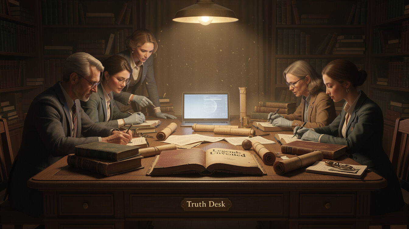 investigators examining legends