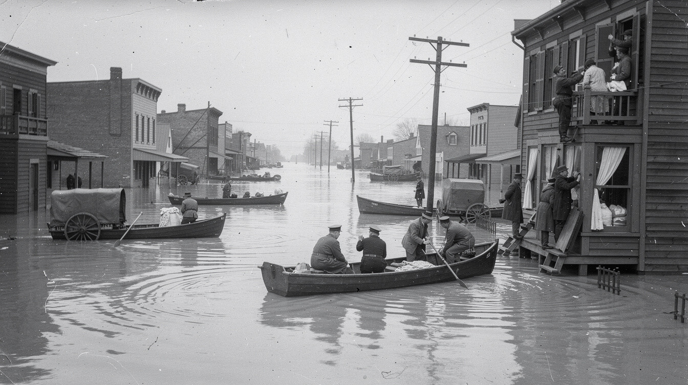 flooded town historical